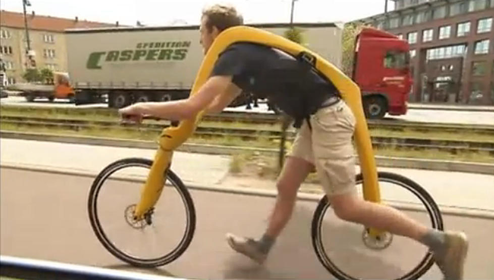 Why Ride a Bike When You Could Hang From One &#8212; The &#8216;Laufradeln&#8217; Will Confuse You
