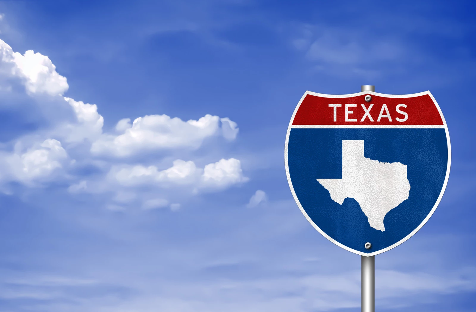Texas road sign concept
